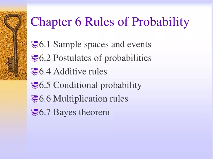 chapter 6 rules of probability