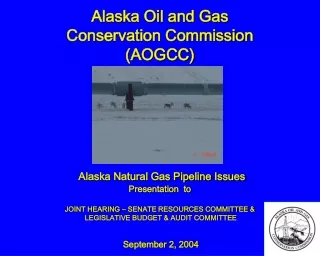 AOGCC Gas Sales Review Initial Observations
