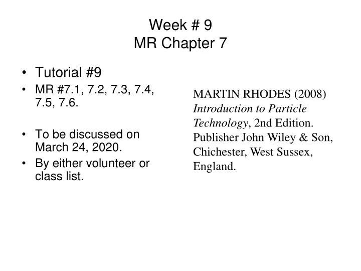 week 9 mr chapter 7