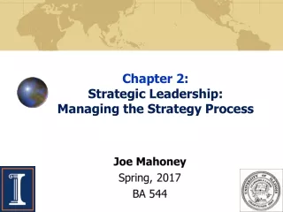 Chapter  2:  Strategic Leadership:                       Managing the Strategy  Process