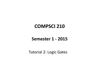 COMPSCI  210 Semester 1  - 2015