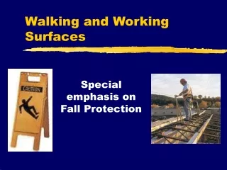 Walking and Working Surfaces