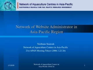 Network of Website Administrator in  Asia-Pacific Region
