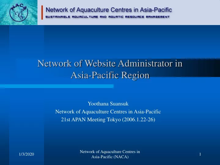 network of website administrator in asia pacific region