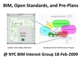 BIM, Open Standards, and Pre-Plans
