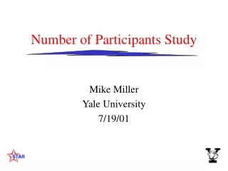 Number of Participants Study