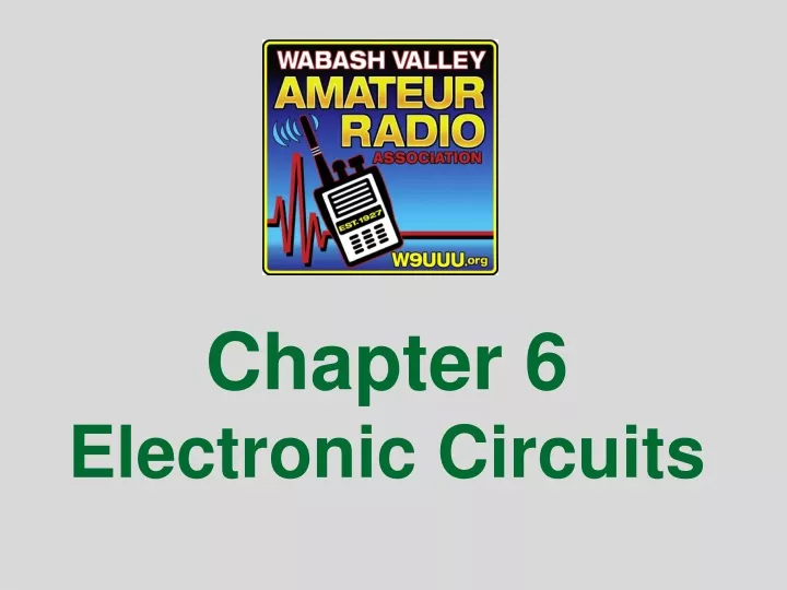 chapter 6 electronic circuits