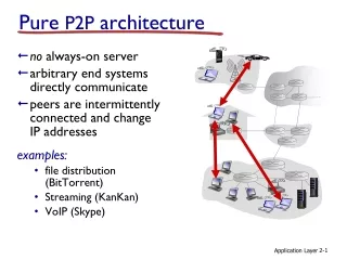 Pure  P2P  architecture