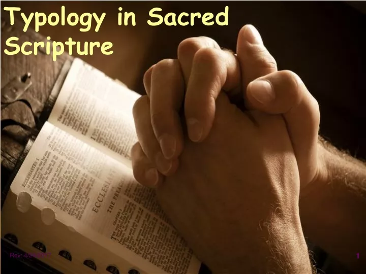 typology in sacred scripture