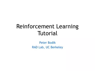 Reinforcement Learning Tutorial