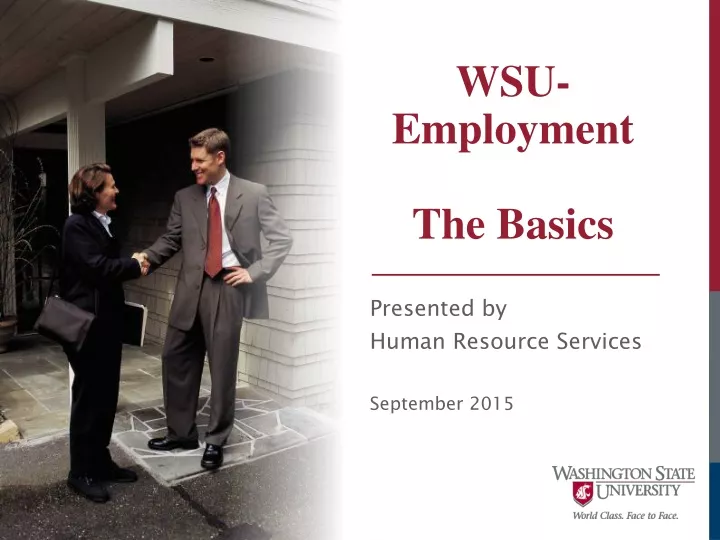 wsu employment the basics