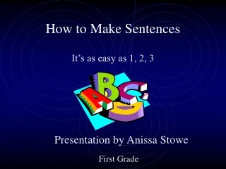 How to Make Sentences