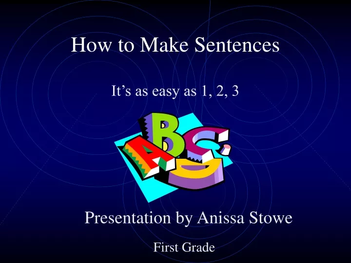 how to make sentences
