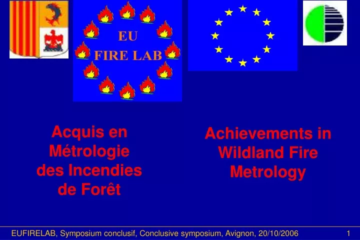 achievements in wildland fire metrology