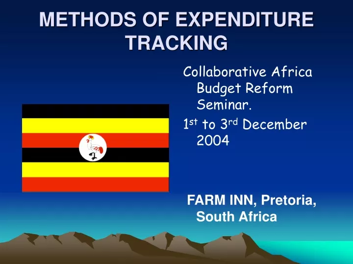 methods of expenditure tracking
