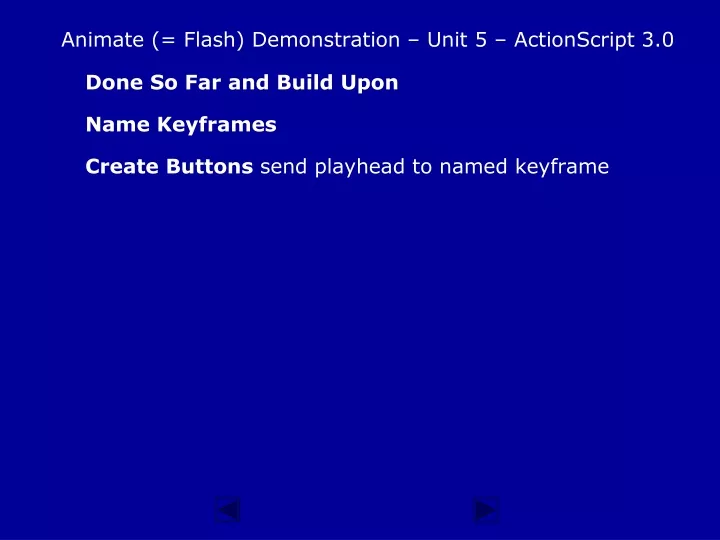 animate flash demonstration unit 5 actionscript 3 0