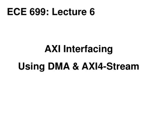 AXI Interfacing Using DMA &amp; AXI4-Stream