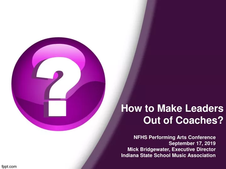 how to make leaders out of coaches