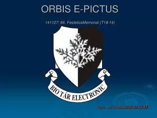 ORBIS E-PICTUS 141127: 66. FesteticsMemorial (T18-14)