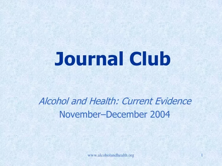 journal club