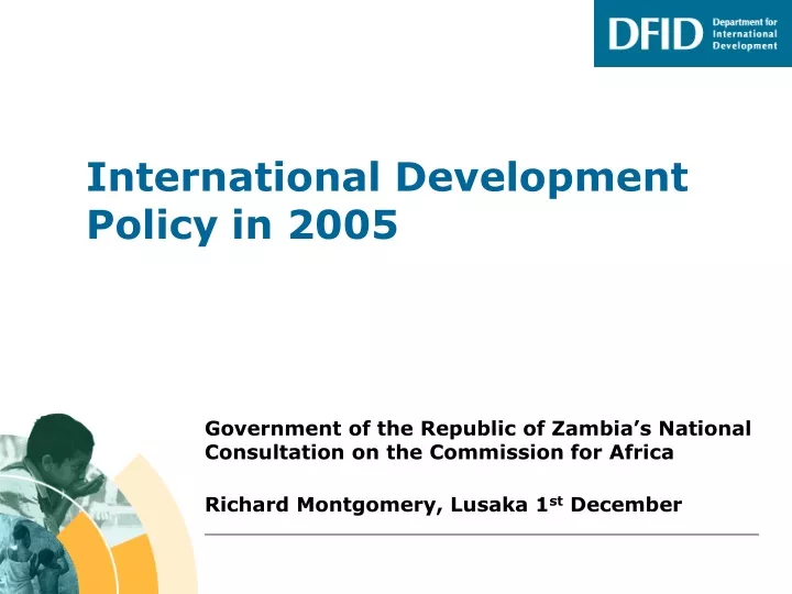international development policy in 2005