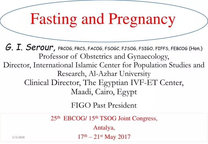 fasting and pregnancy