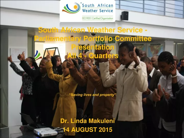 south african weather service parliamentary portfolio committee presentation all 4 quarters