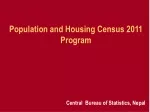 Population and Housing Census 2011 Program - slide 1