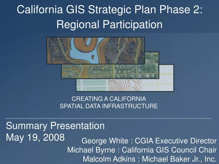 california gis strategic plan phase 2