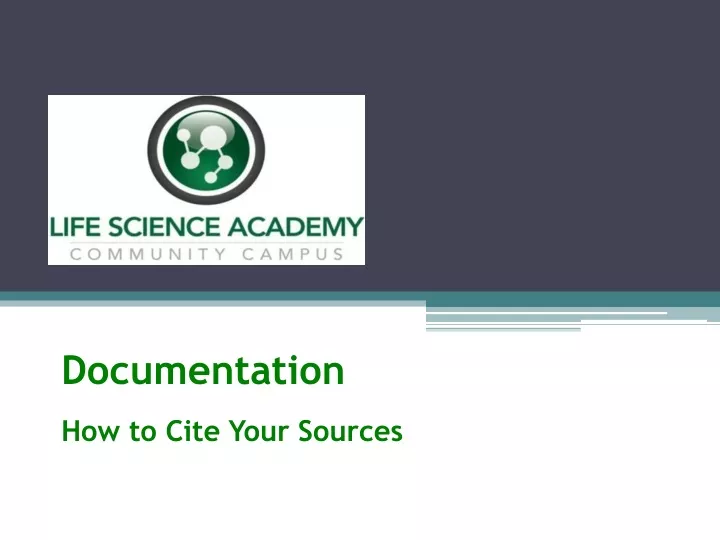 documentation how to cite your sources