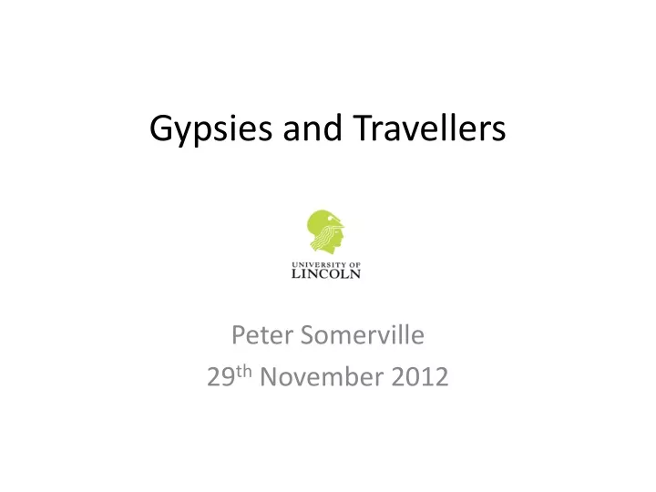 gypsies and travellers