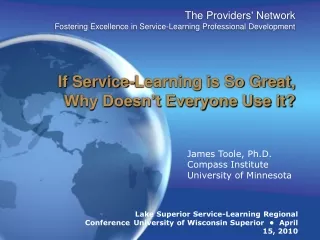 If Service-Learning is So Great, Why Doesn’t Everyone Use it?