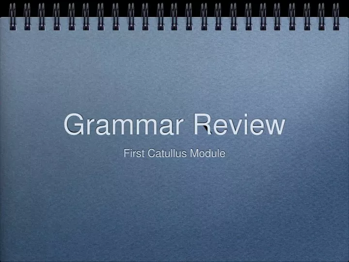 grammar review