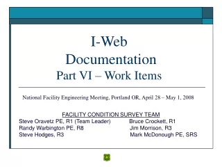 I-Web  Documentation Part VI – Work Items