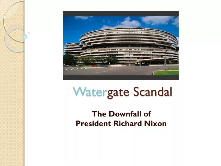 water gate scandal