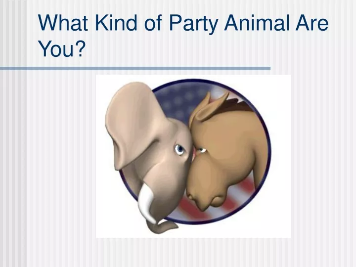 what kind of party animal are you