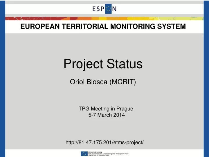 european territorial monitoring system