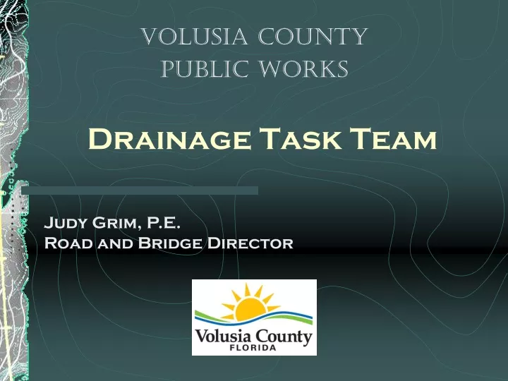 drainage task team