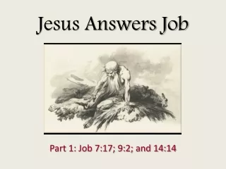 Jesus Answers Job