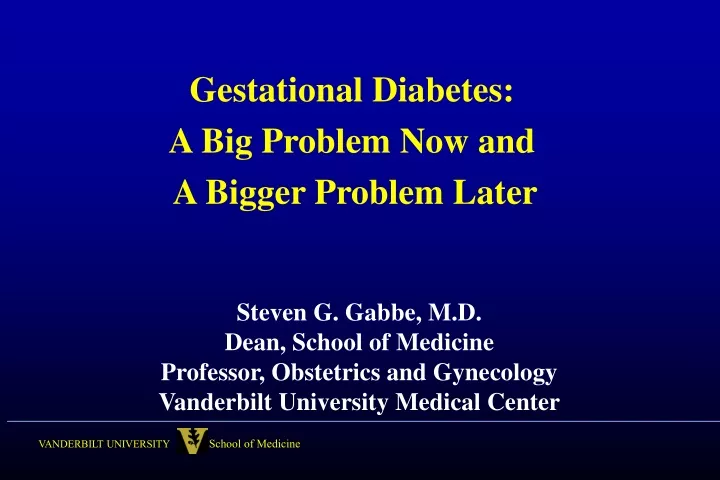 gestational diabetes a big problem