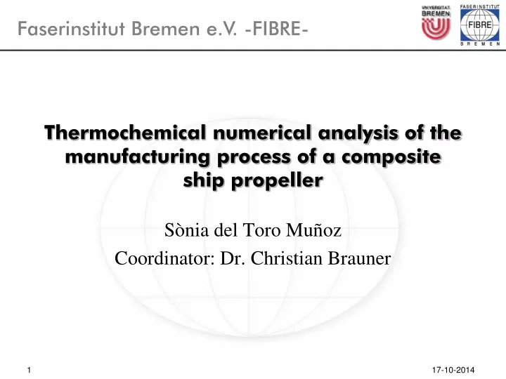 thermochemical numerical analysis of the manufacturing process of a composite ship propeller