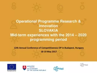 Operational Programme Research  &amp;  Innovation SLOVAKIA