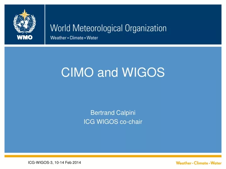cimo and wigos