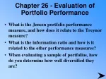 Chapter 26 - Evaluation of Portfolio Performance - slide 1