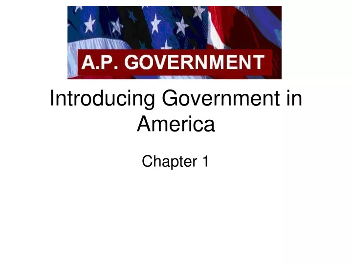 introducing government in america