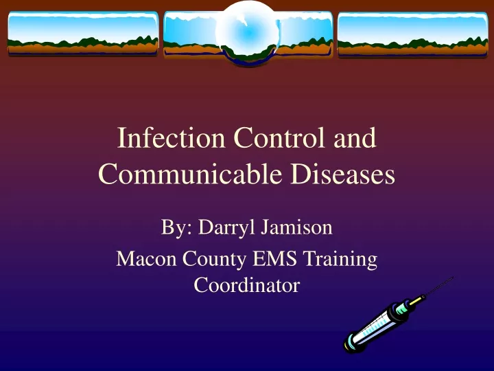 infection control and communicable diseases