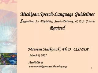 Maureen Staskowski, Ph.D., CCC-SLP