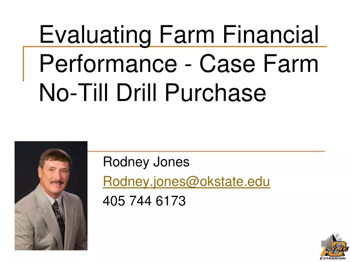 evaluating farm financial performance case farm no till drill purchase