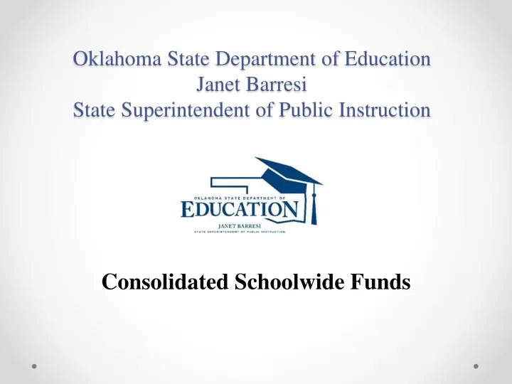 oklahoma state department of education janet barresi state superintendent of public instruction