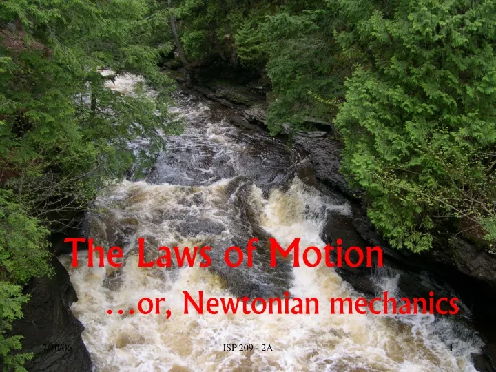 the laws of motion